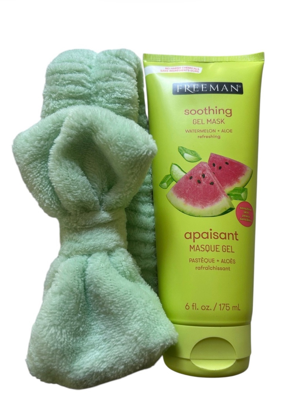 Freeman Watermelon & Aloe Soothing Gel Mash With Bonus Spa Headband
